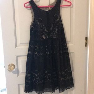 Free people black lace dress